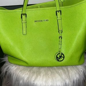 Green Michael Kors Purse